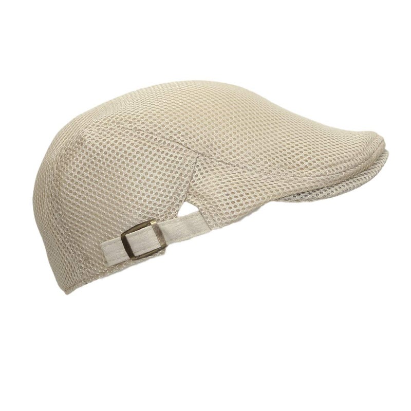 WITHMOONS Ivy Cap Summer Mesh Newsboy Irish Golf Hats MZ30038 (Mesh_Beige) - Image 2